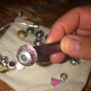 Pink Pandora Murano Glass